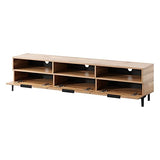 Selsey RIKKE - Meuble TV/Banc TV (chêne wotan, 160 cm, sans LED)