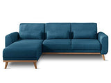Bestmobilier - Vera - Canapé d'angle réversible Convertible au Style scandinave en Tissu - 256x88x149cm