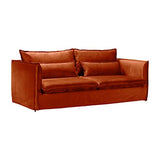 Made In Meubles Canapé en Velours Couleur Terracotta 3 Places Madrid Canapé 100 x 209 x 87 cm