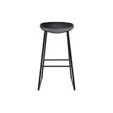 Miliboo Tabourets de Bar Design Noirs H75 cm (Lot de 2) Pebble