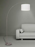 BRILLIANT 13258/05 Lampadaire blanc déporté CLARIE - E27 60w - Ampoule non incluse