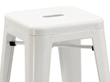 Duhome Tabouret de Bar en métal/Fer Blanc empilable Design Industriel sélection de Couleur 665D