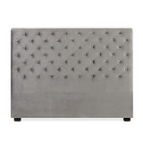 INTENSE DECO Tête de lit capitonnée Constance 160cm Velours Gris