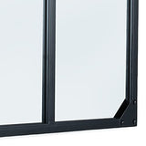 IDMarket - Miroir verrière 4 Bandes Design Industriel 110x70 cm