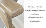 Fauteuil de metteur en scène, Couleur Naturel avec Tissu ecrù - Regista P