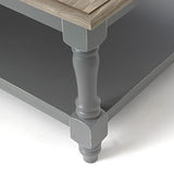 Amadeus Table Basse Bois Gris, d'ingénierie, Unique