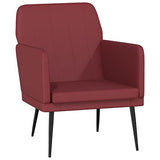 vidaXL Fauteuil Bordeaux 61x78x80 cm Similicuir