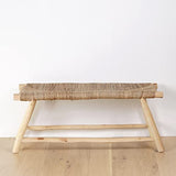 Banc en bois massif d'intérieur | Bohème Chic 100cm