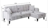 QZXCD Canapé créatif Petit Appartement Tissu canapé Salon Minimaliste Moderne Combinaison canapé d'angle E