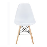 Lot de 4 chaises au Design Moderne de Style scandinave, Lia par MCC (Blanc)