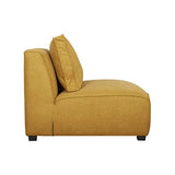 Miliboo Chauffeuse 1 Place Design en Tissu Jaune Cumin PLURIEL