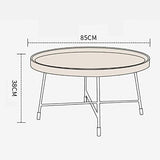 Table Basse Rustique, Tables De Chevet De Canapé, Tables De Chevet avec Pied Croisé pour Mobilier De Salon À La Maison, Brun Noyer (Triangle, Rond, Rectangle)