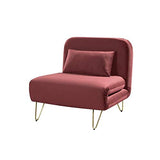 Bedz Banquette bz 1 Place - Velours Rose thé - Vintage - l 85 x p 90 cm