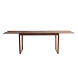 Miliboo Table à Manger Extensible rectangulaire en Bois foncé Noyer L160-240 cm LAHO