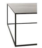 J-Line by Jolipa Table de Salon Moderne carrée métal Noir