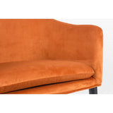 MATHI DESIGN Cosy - Chaise de Repas en Velours Orange