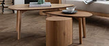 Miliboo Tables Basses gigognes scandinaves Bois Clair chêne (Lot de 2) ARTIK