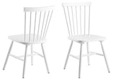 AC Design Furniture Susanne Chaises de salle à manger Lot de 2, H: 86 x l: 50,5 x L: 49,5 cm, Blanc, Bois, 2 pc