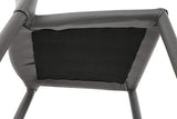 PEGANE Tabouret de Bar en Similicuir Gris - 49 x 53 x 115 cm - Usage Professionnel