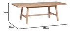 Table à Manger Extensible Aeris - Bois d'acacia - Atmosphera créateur d'intérieur