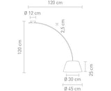 SOMPEX - Suspension décentrée et orientable blanc Arc