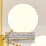 ENXING Lampe à Suspendre Grand Salon Lustre E27 Moderne Fer Suspension Luminaire sphérique Chambre à Coucher Lampe de Salle à Manger Abat-Jour Verre Eclairage moléculaire Bar Café Plafonnier