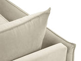 MICADONI - Fauteuil Agate - 1 Place - Velours - Beige