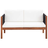 Festnight Mobilier de Jardin Palette | Salon de Jardin | Canapé de Jardin à 2 Places Bois d'acacia Massif