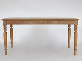 Langer Naturholzmöbel Table de Salle á Manger Olinda 160 x 90 Bois Massif Style Shabby Cuisine Look Antique