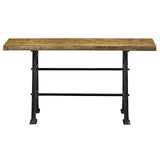 A.S Industries Parquet rustique en fonte à double base pour canapé, console de 150 cm, design moderne, industriel, cuisine, bureau, décoration rustique pour la maison