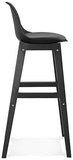 Générique Tabouret de Bar Design Turel Black 42x48x102 cm