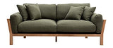 Miliboo Canapé scandinave 3 Places déhoussable Kaki KYO