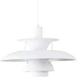 LUEPEICAI Nordic E27 Lampe suspension moderne avec parapluie coloré pour salle à manger Blanc Ø 40 cm