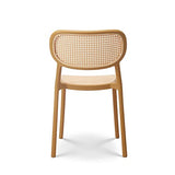 Kosmi - Chaise de Salle à Manger Moutarde Style Vintage