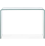Alterego Table Console Design 'Bobby Console' en Verre Transparent