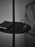 LINEAR-Lampadaire Liseuse avec tablette et port USB H144cm Noir Markslöjd
