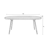 BOITE A DESIGN Table 180 cm Denise