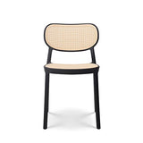Kosmi - Chaise de Salle à Manger Noire au Style Vintage
