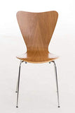 Chaise Empilable Calisto en Bois - Assise Ergonomique - Chaise de Salle d'Attente en Bois Chaise, Hauteur Assise 45 cm -Couleurs au Choix:, Couleur:chêne