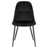 Lestarain Chaises de Salle à Manger, Chaise Salon, Chaise Scandinave, Chaise de Cuisine en Velours avec Pieds en métal, Assise Rembourré, Nior LCNI109004-2