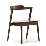VS Venta-stock Pack 2 chaises Venus, Couleur Noyer, Bois Massif, 58 cm (Longueur) 57,5 cm (Profondeur) 76 cm (Hauteur)