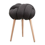 HHXD Rond Pouffe Tabouret Bois/Pouf Repose Pied Tapis Anti-Dérapant/Restaurant Est Adapté Pour Balcon Salon De Chambre/D / 30×45 cm