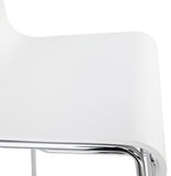 Quai 56 KWA - Lot de 3 tabourets Snack mi-Hauteur - Blanc