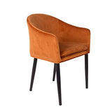 MATHI DESIGN Cosy - Chaise de Repas en Velours Orange
