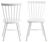 AC Design Furniture Susanne Chaises de salle à manger Lot de 2, H: 86 x l: 50,5 x L: 49,5 cm, Blanc, Bois, 2 pc