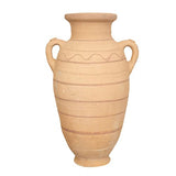 Biscottini Vase en terre cuite du sahara 50 x 24 x 30 cm | grands pots en terre cuite à la main | Anphore de jardin décoratif et fonctionnels