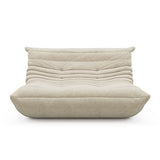 1inchome Togo Chauffeuse 2 Place, Lazy Floor Canapé en Velours Daim Doux Chaise Longue Accent Pouf Canapé pour Salon Chaise d'angle Chambre Salon Bureau (Gris)