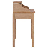 vidaXL Bureau Table d'Ordinateur Informatique Table d'Etude Table d'Ecriture Table de Travail Maison Salle d'Etude Bois de Teck Massif