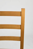 Tommychairs - Chaise Rustica pour Cuisine, Bar et Salle à Manger, Robuste Structure en Bois de hêtre peindré en Couleur chêne et Assise en Paille