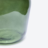Vase Dame Jeanne 4L en Verre Lisse Couleur Vert Olive - Bouteille ou Carafe en Verre de Style Méditerranéen pour la Décoration de la Maison ou du Jardin comme Vase
